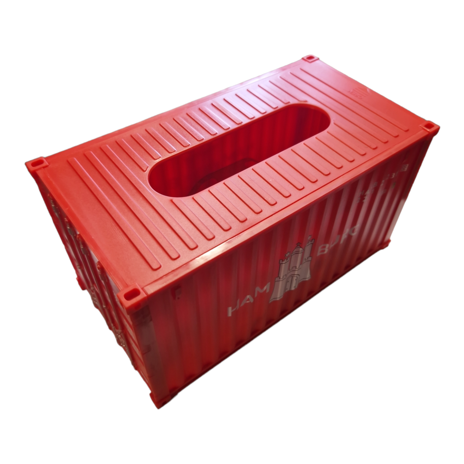 Tissue Box Container Rot Hamburg Wappen