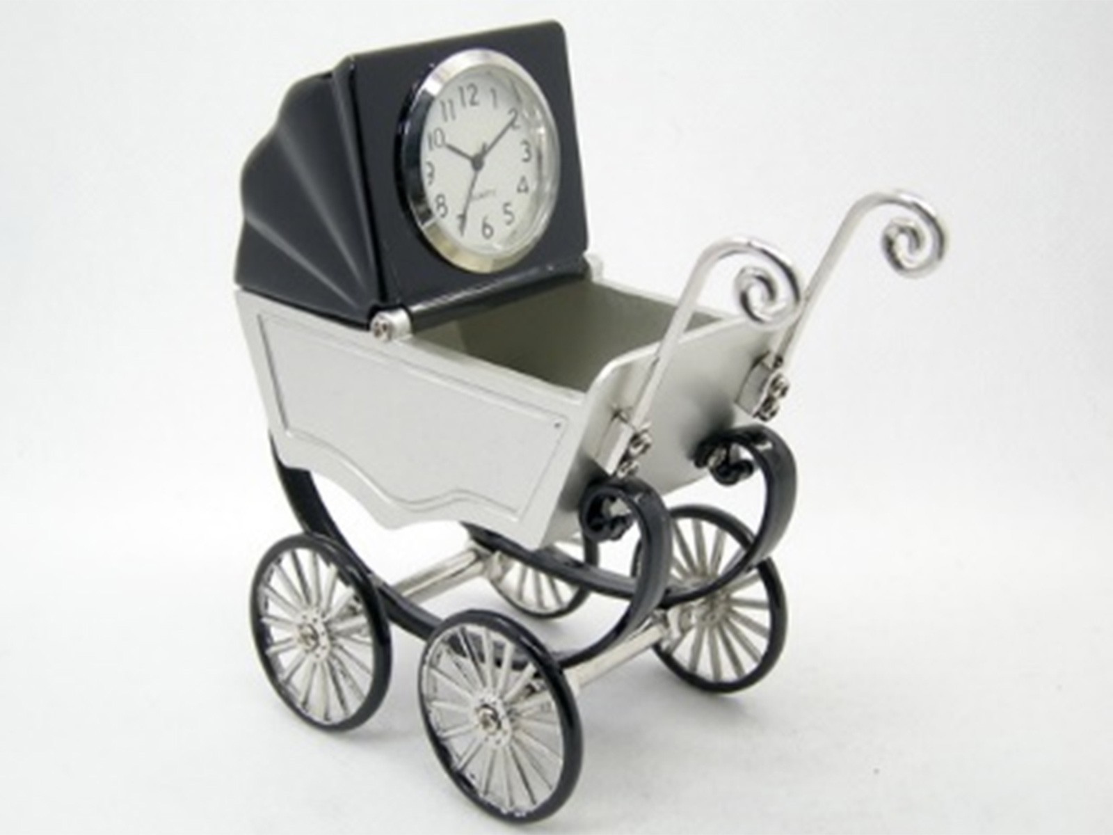 Baby Buggy Miniature Clock