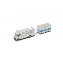 Herpa 941372 MB Vario long with Trailer "Police Hannover" Model H0 1:87