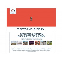 Gift Voucher Guided Tour 'Behind the Scenes' for Adults