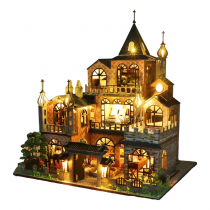 Wooden House "Victorian Villa" Wooden Kit PC2115 DIY Dollhouse