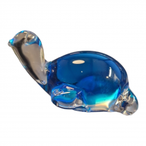 Kristall Schildkröte Klein Blau 9cm
