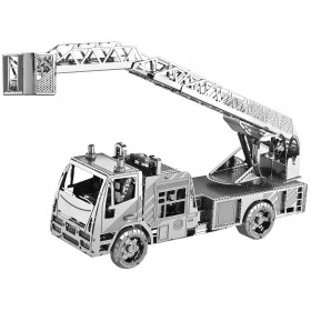 3D Metal Model Fire Engine with Ladder