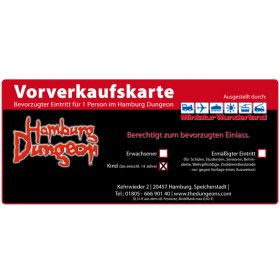 Ticket Hamburg Dungeon Child (10-14 years)