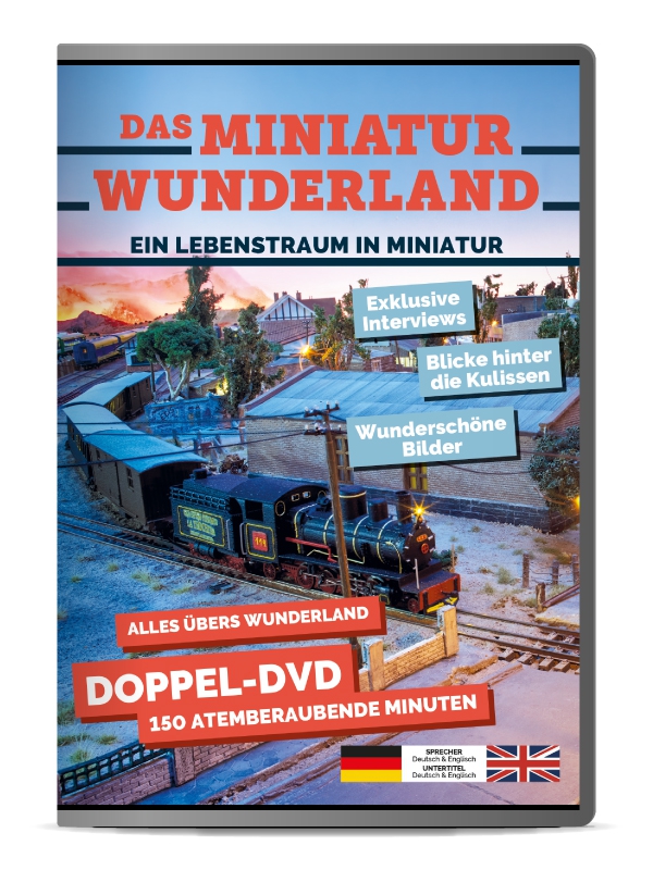 Wunderland Doppel-DVD „Das Miniatur Wunderland – Ein Lebenstraum in Miniatur“ (German & English) Wunderland Doppel-DVD „Das Miniatur Wunderland – Ein Lebenstraum in Miniatur“ (German & English)