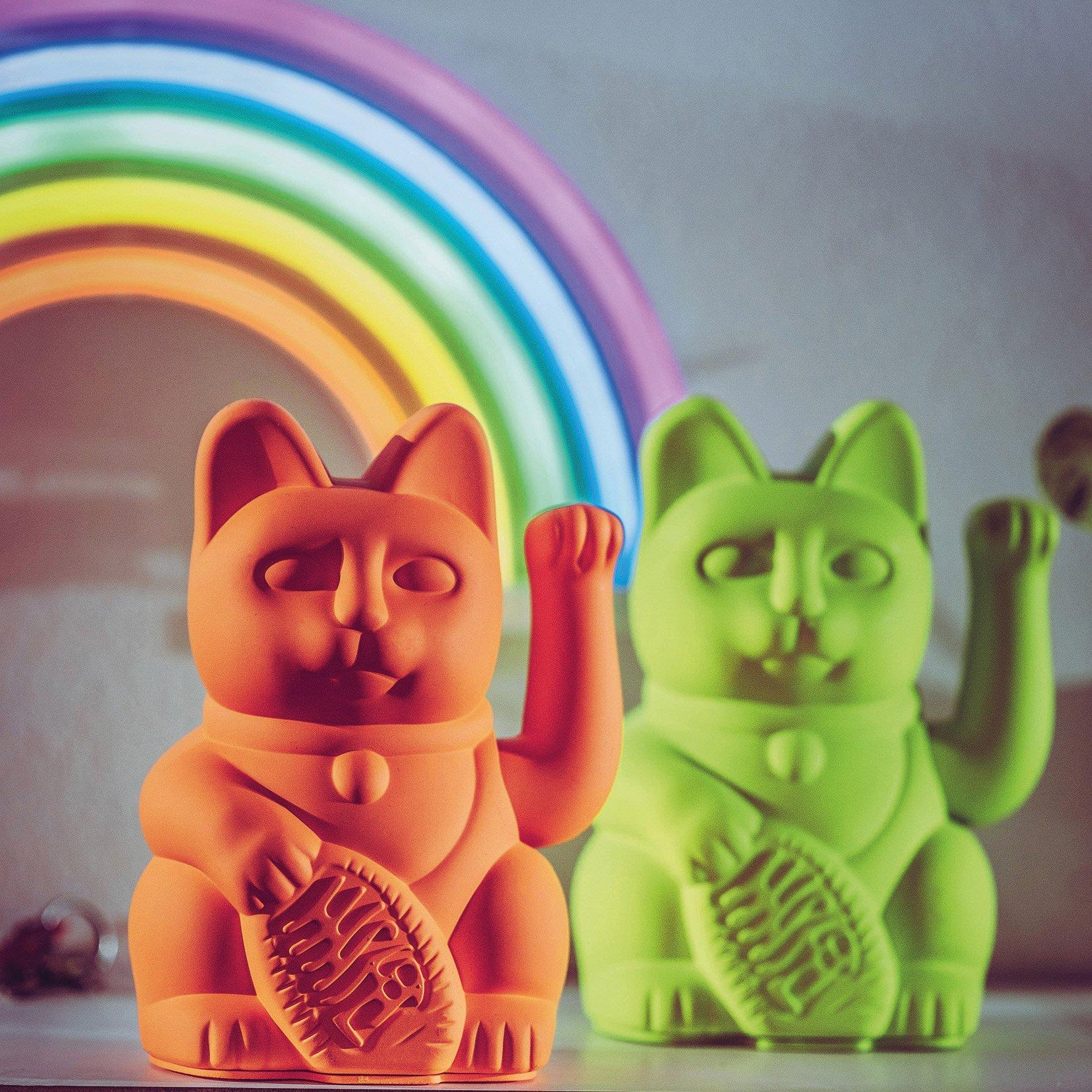 Winkekatze / Maneki Neko | Classic - Neon Orange Winkekatze / Maneki Neko | Classic - Neon Orange