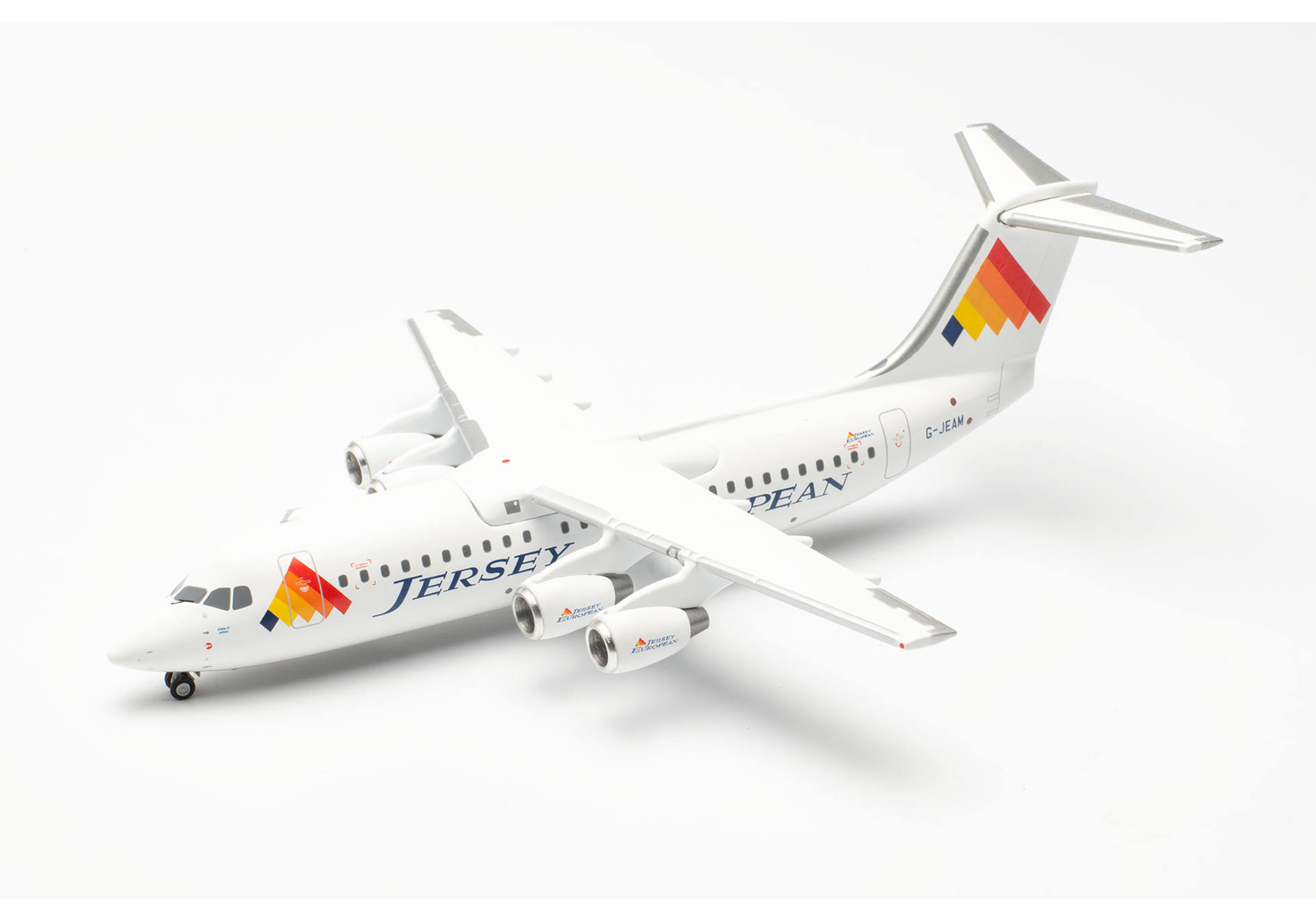 Herpa 572828 Jersey European British Aerospace BAe 146-300 – G-JEAM "Pride of Jersey" 1:200