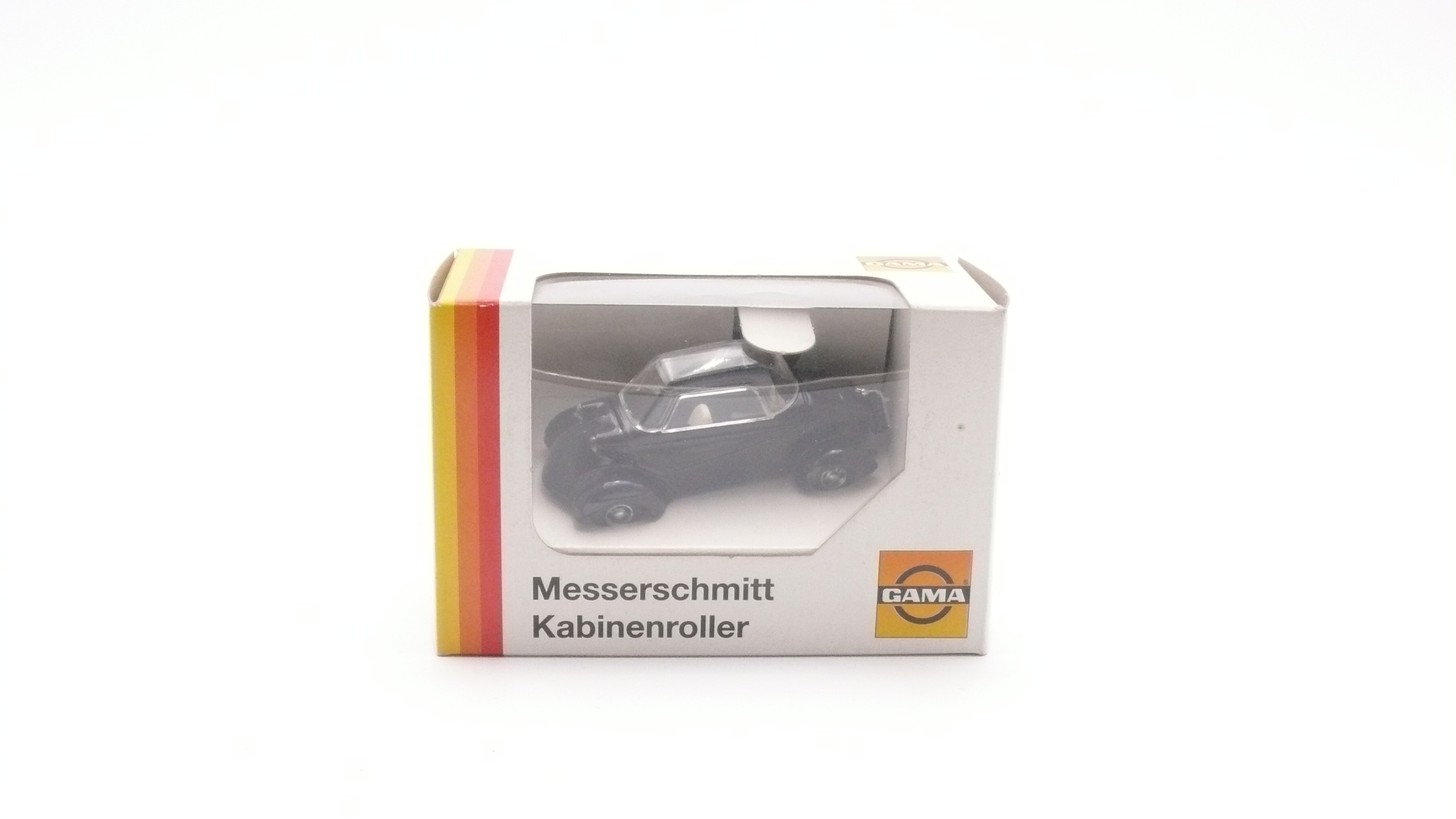 Gama 51009 Messerschmitt Tiger Kabinenroller mit Dach, Schwarz 1:87