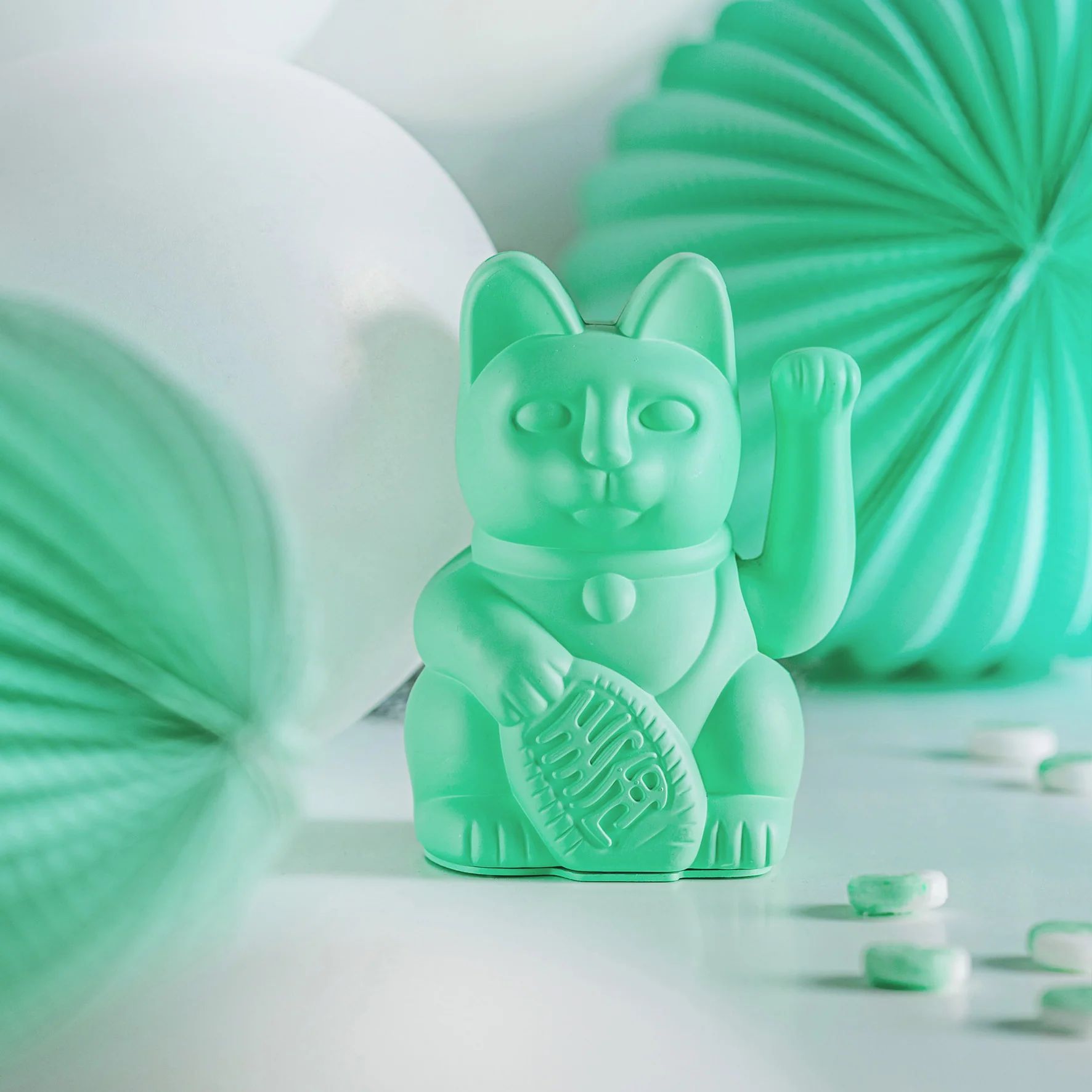Winkekatze / Maneki Neko | Classic - Mint Green Winkekatze / Maneki Neko | Classic - Mint Green