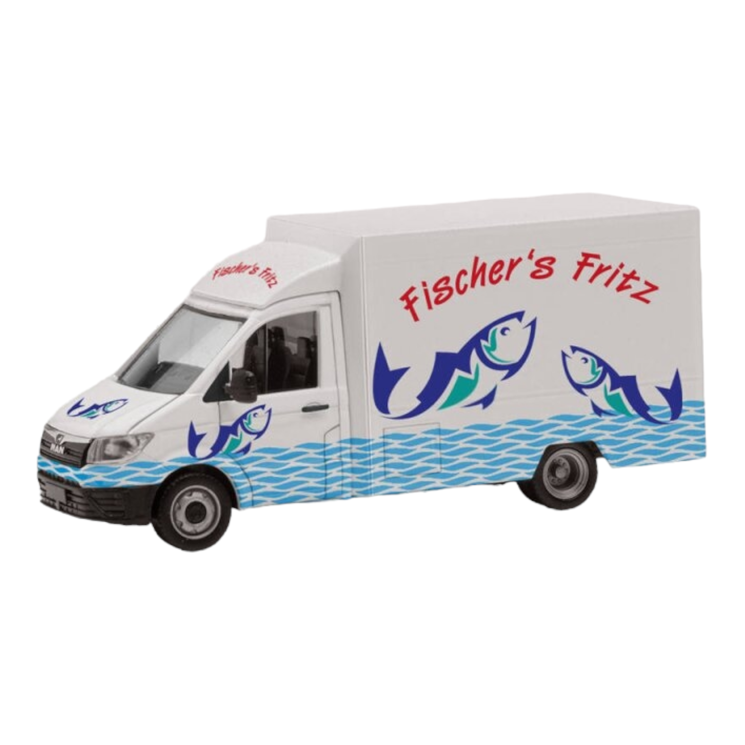 Herpa 96447 MAN TGE Food Truck "Fischer´s Fritz" Modellfahrzeug H0 1:87