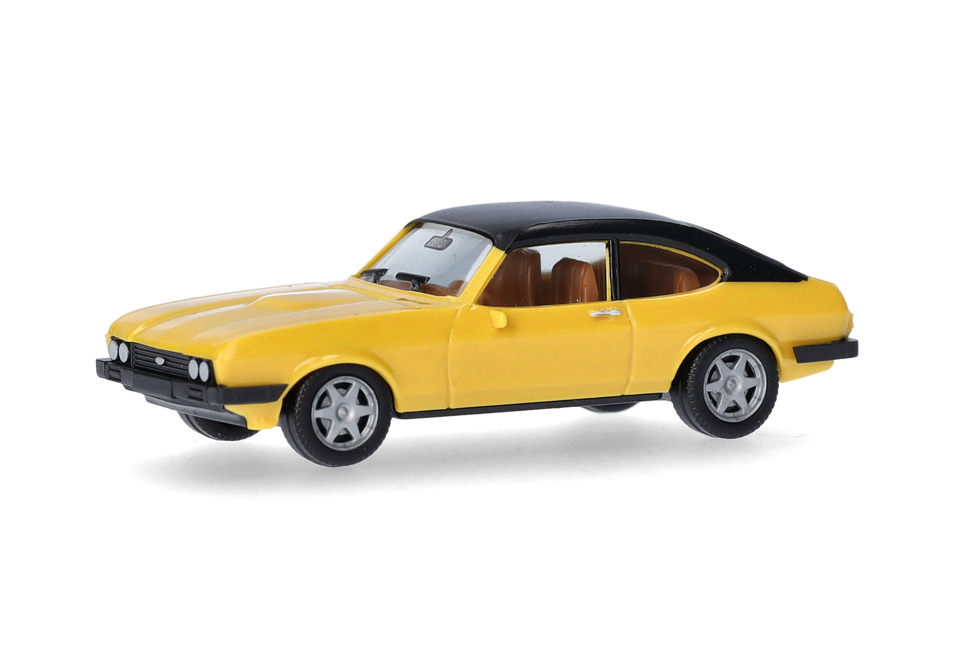 Herpa 420570-002  Ford Capri II mit Vinyldach, daytonagelb 1:87