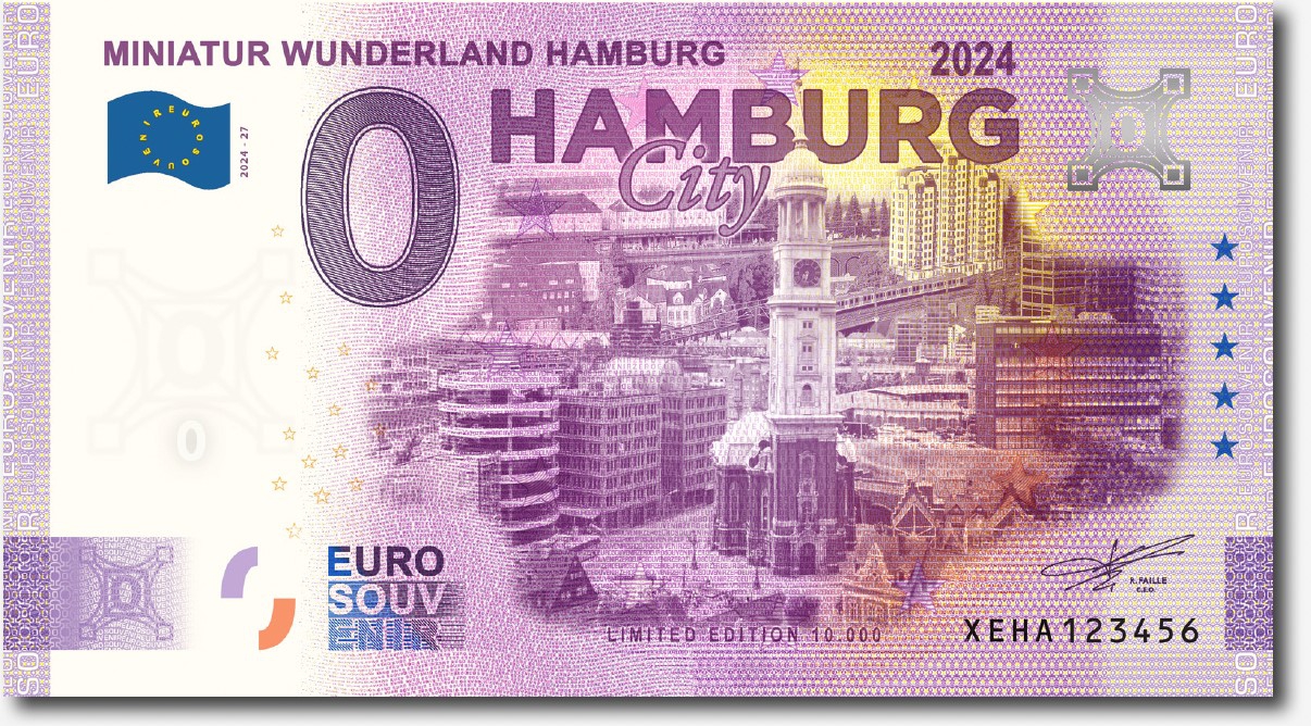 Euro-Souvenir-Banknote Motif "Friedenstaube" (2023-25)