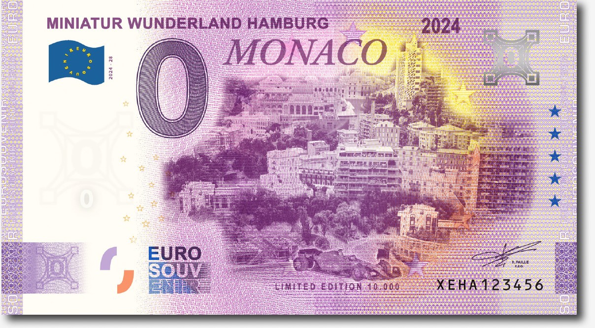 Euro-Souvenir-Banknote Motif "Friedenstaube" (2023-25)